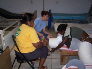 Susan treating Piedad in 2008